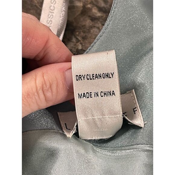 Bill Levkoff Women's Size 10 Blue Sleeveless Long Evening Gown - Picture 6 of 12